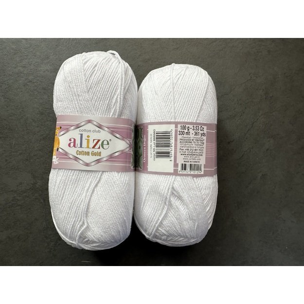 COTTON GOLD Alize- 55% Cotton, 45% Acrylic, 100gr/ 330m, Nr 55 1