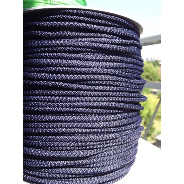 Cord, knitted, polyester, with filling, 5.5-6.0 mm - No. 66