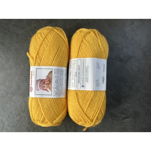 WOOLLY BABY kartopu- 50% Acrylic, 30% wool, 20% Polyamide, 50gr/148m, Nr K-322