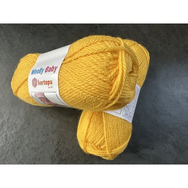 WOOLLY BABY kartopu- 50% Acrylic, 30% wool, 20% Polyamide, 50gr/148m, Nr K-322