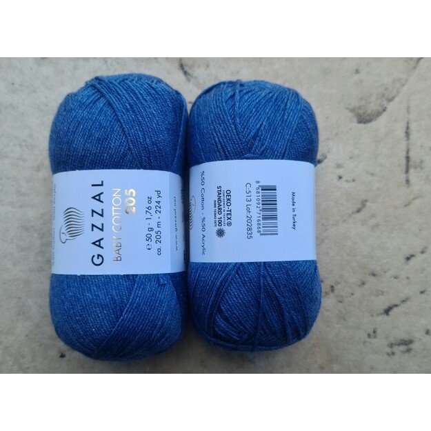 BABY COTTON 205 Gazzal- 50% cotton, 50% acrylic, 50 gr/ 205m, Nr 513