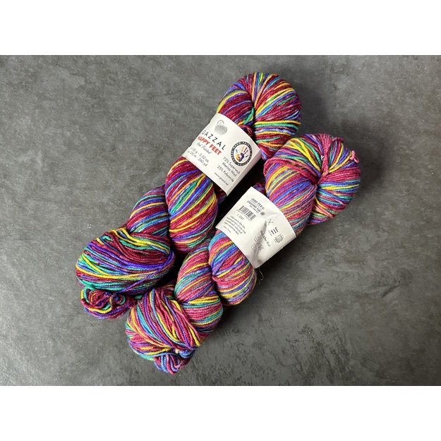 HAPPY FEET Gazzal- 75% Superwash Merino Wool, 25% Polyamide, 100gr/ 330m, Nr 3241