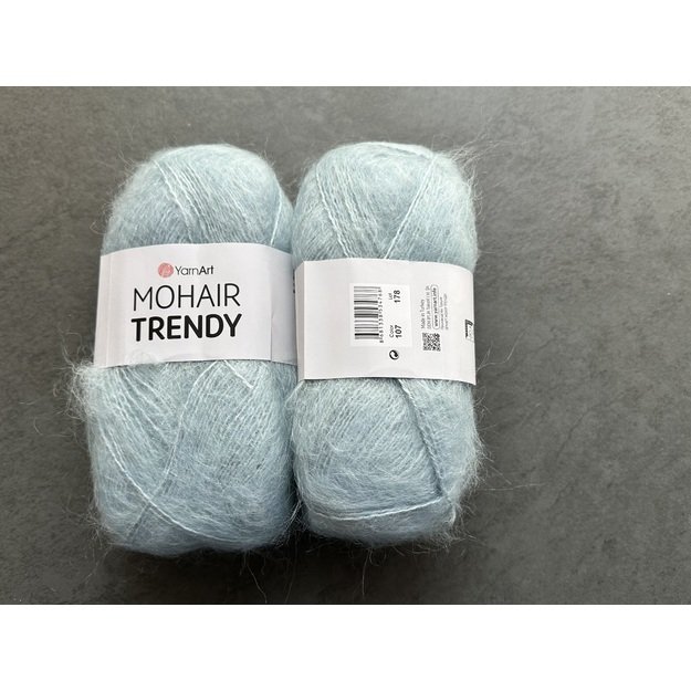 MOHAIR TRENDY YarnArt- 50% mohair, 50% acrylic, 100gr/ 220m, Nr 107