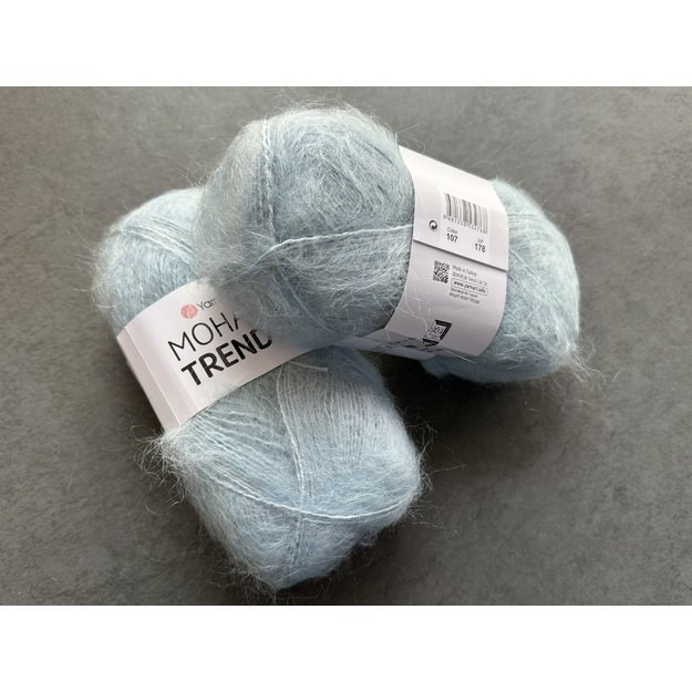 MOHAIR TRENDY YarnArt- 50% mohair, 50% acrylic, 100gr/ 220m, Nr 107