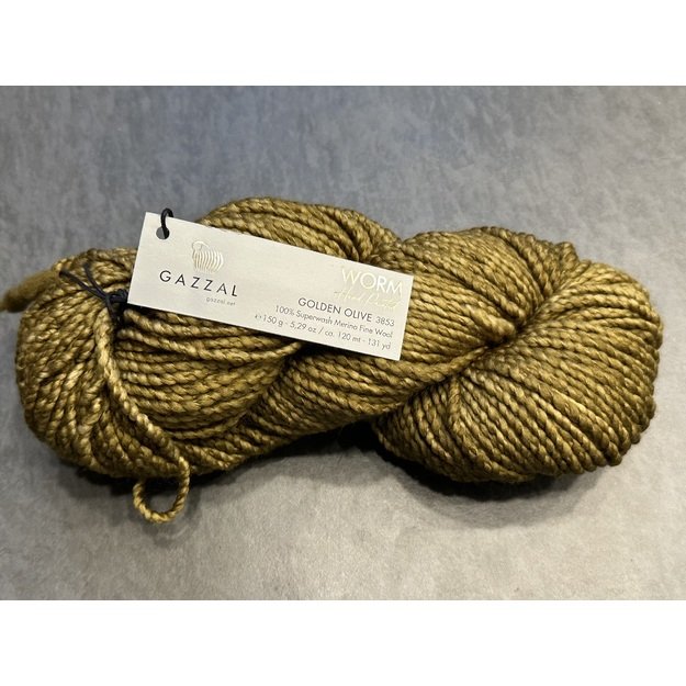 WORM Gazzal- 100% Superwash Merino Fine Wool, 150gr/ 120m, Nr 3853