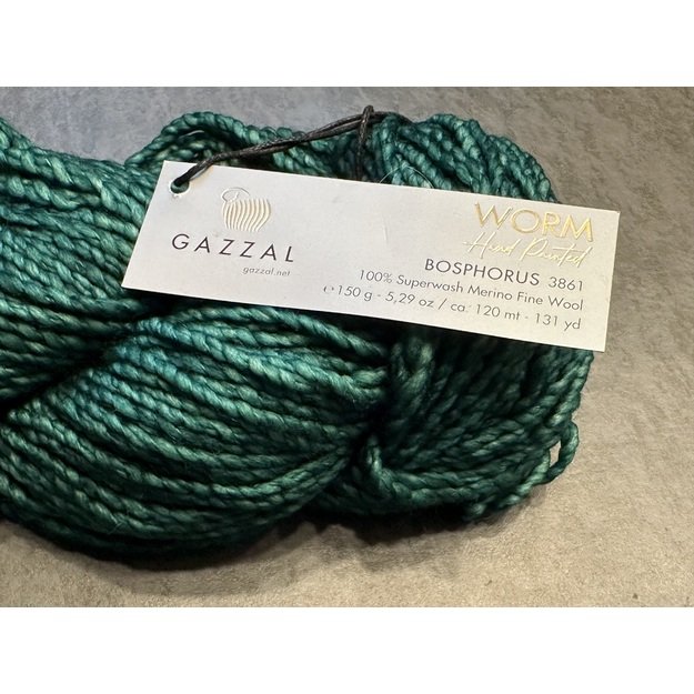 WORM Gazzal- 100% Superwash Merino Fine Wool, 150gr/ 120m, Nr 3861