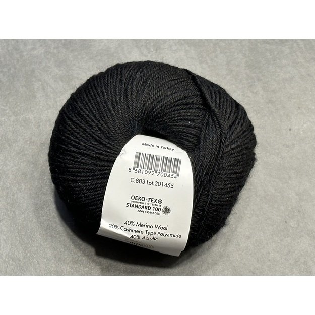 BABY WOOL Gazzal- 40% acrylic, 20% cashmere PA, 40% lana merino, 50gr/ 175m, Nr 803