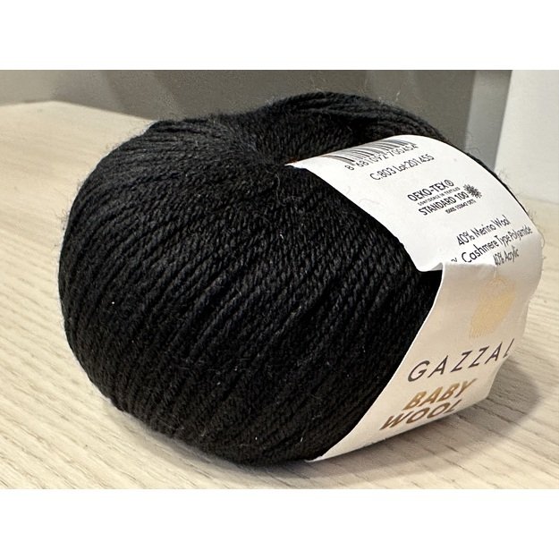 BABY WOOL Gazzal- 40% acrylic, 20% cashmere PA, 40% lana merino, 50gr/ 175m, Nr 803