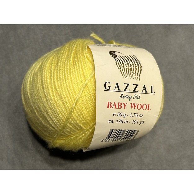 BABY WOOL Gazzal- 40% acrylic, 20% cashmere PA, 40% lana merino, 50gr/ 175m, Nr 833