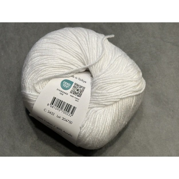 BABY COTTON Gazzal- 60% cotton, 40% acrylic, 50gr/ 165m, Nr 3432