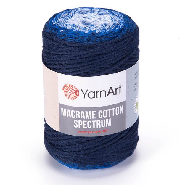 MACRAME COTTON SPECTRUM YarnArt- 80% cotton, 20% polyester, 250gr/ 225m, Nr 1316