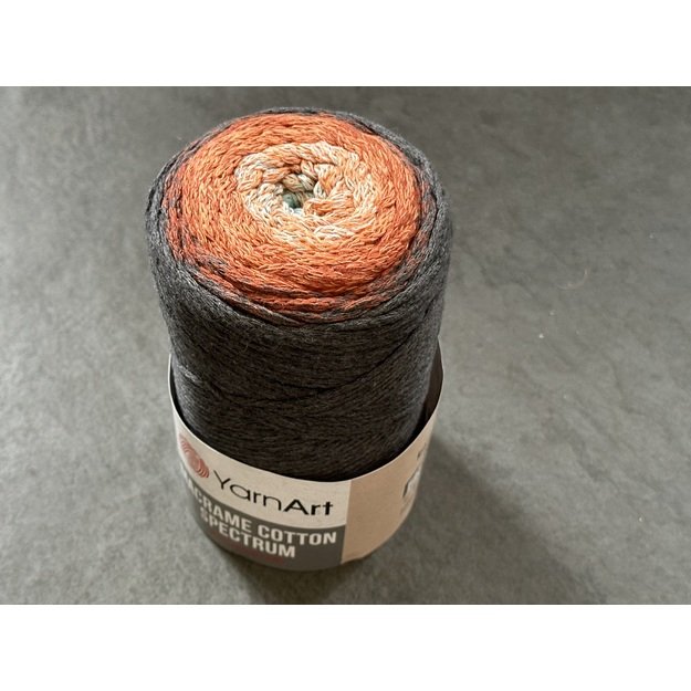MACRAME COTTON SPECTRUM YarnArt- 80% cotton, 20% polyester, 250gr/ 225m, Nr 1307