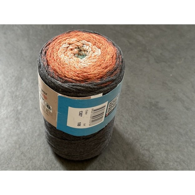 MACRAME COTTON SPECTRUM YarnArt- 80% cotton, 20% polyester, 250gr/ 225m, Nr 1307