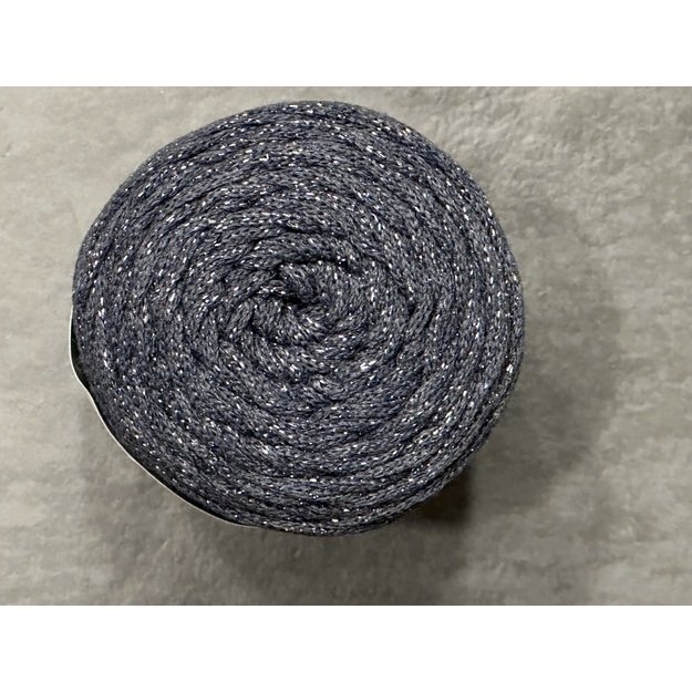MACRAME COTTON LUREX Yarn Art- 75% cotton, 13% polyester, 12% metalic polyester, 250gr/ 205m. Nr 730