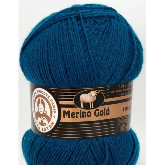 MERINO GOLD MT- 49% Wool, 51% acrylic, 100gr/ 400m, Nr 101