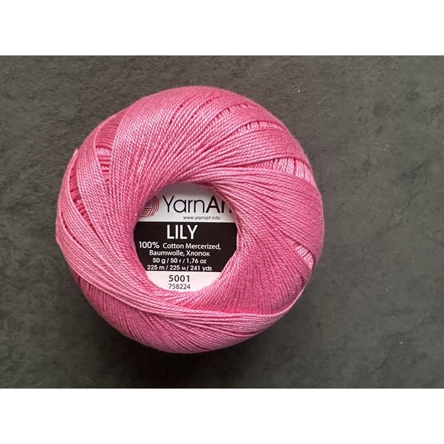 LILY- 100% Cotton Mercerized, 50gr/ 225m, Nr 5001