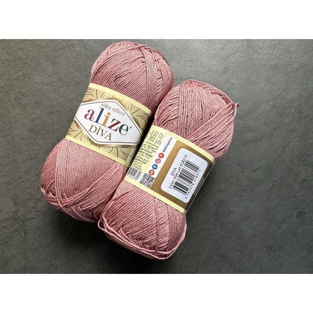 DIVA Alize- 100% microfiber acrylic, 100gr/ 350m, Nr 354