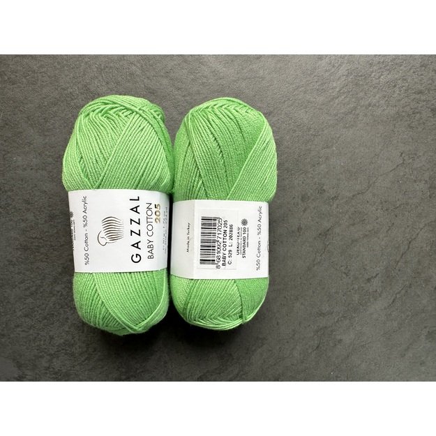 BABY COTTON 205 Gazzal- 50% cotton, 50% acrylic, 50 gr/ 205m, Nr 529