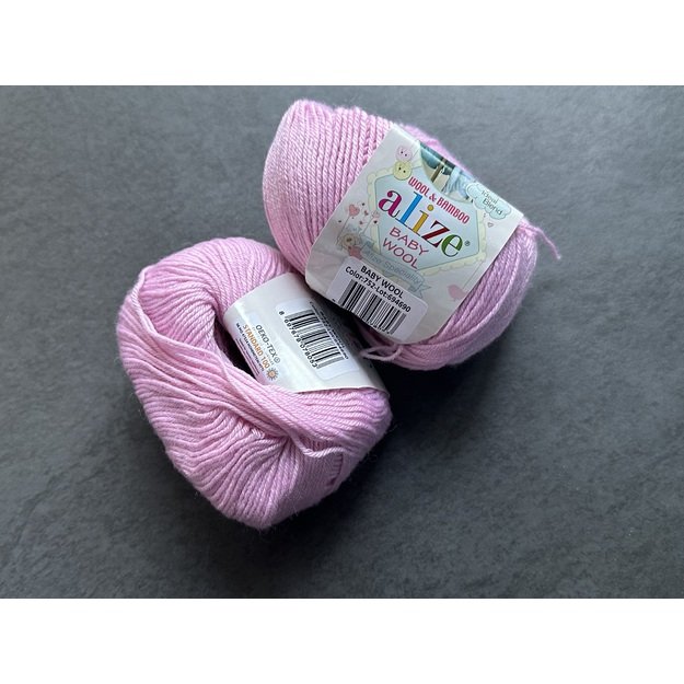 BABY WOOL Alize- 40% Wool, 40% Acrylic, 20% Bamboo, 50gr/ 175m, Nr 752