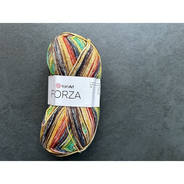 FORZA YarnArt- 75% wool, 25% poliamide, 100gr/ 420m, Nr 2609