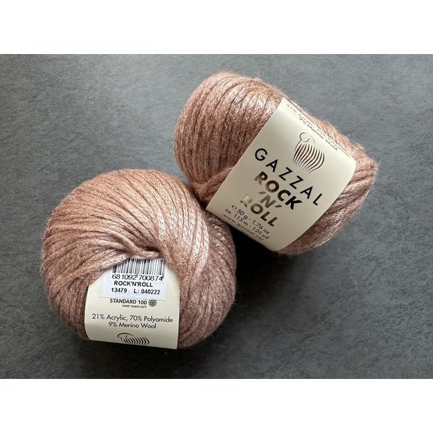 ROCK N ROLL- 9% merino wool, 21% acryli, 70% polyamide, 50gr/ 115m, Nr 13479