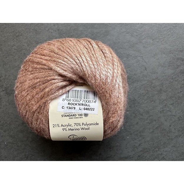 ROCK N ROLL- 9% merino wool, 21% acryli, 70% polyamide, 50gr/ 115m, Nr 13479