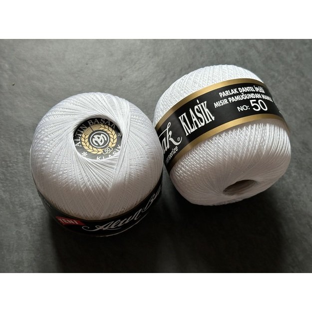 ALTIN BASAK KLASIK 30- 100% merserize cotton, 100gr/ 1015, Nr 50- balta