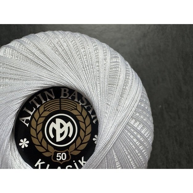 ALTIN BASAK KLASIK 30- 100% merserize cotton, 100gr/ 1015, Nr 50- balta