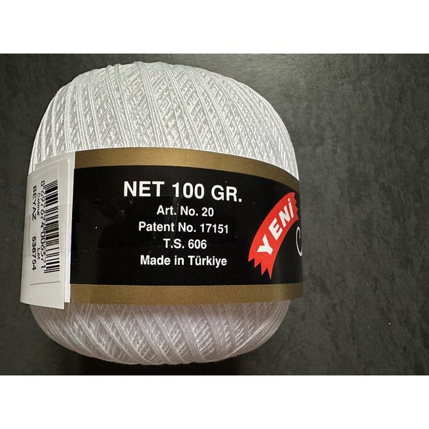 ALTIN BASAK KLASIK 30- 100% merserize cotton, 100gr/ 1015, Nr 50- balta