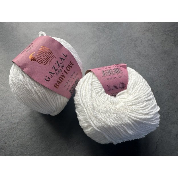BABY LOVE Gazzal  45% Acrylic,  55% Modal, 50gr/ 115m, Nr 1627