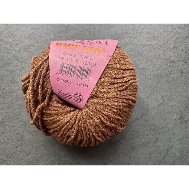 BABY LOVE Gazzal  45% Acrylic,  55% Modal, 50gr/ 115m, Nr 1626