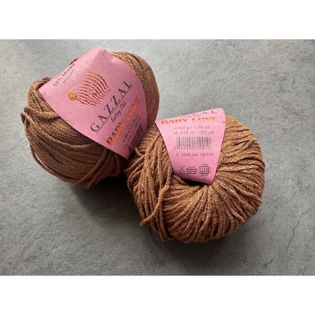 BABY LOVE Gazzal  45% Acrylic,  55% Modal, 50gr/ 115m, Nr 1626