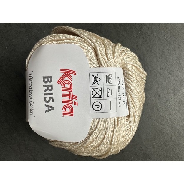 BRISA- 60% mercerized Cotton, 40% viscose, 50gr/ 125m, Nr 28