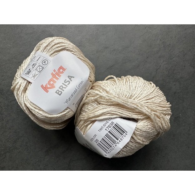 BRISA- 60% mercerized Cotton, 40% viscose, 50gr/ 125m, Nr 28