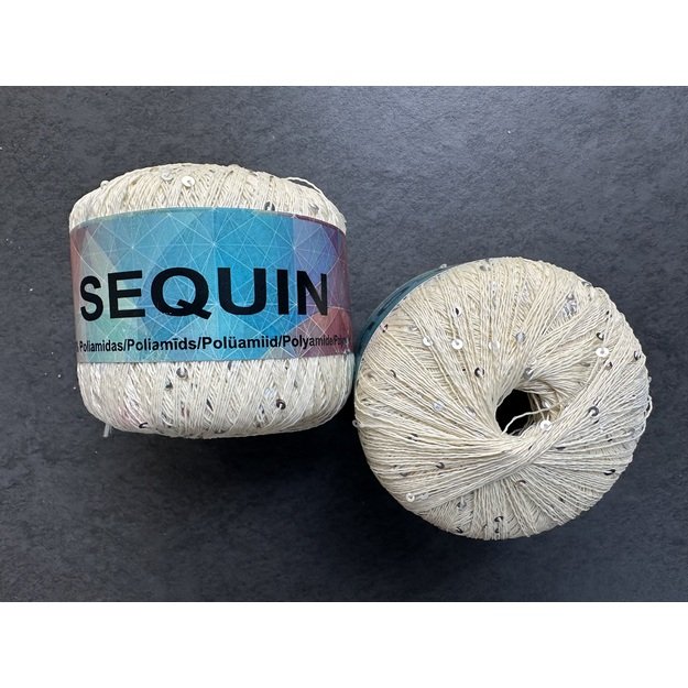 SEQUIN- 75/25% Polyamide, Payette, 50gr/ 500m, Nr 300