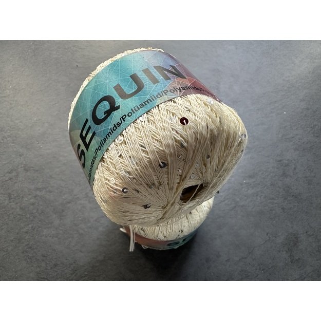 SEQUIN- 75/25% Polyamide, Payette, 50gr/ 500m, Nr 300