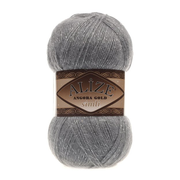 Angora Gold SIMLI Alize- 75% Acrylic, 20% Wool, 5% Metallic, 100 gr/ 500m. Nr 87
