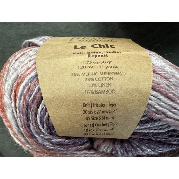 LE CHIC-36% Merino superwash, 28% Cotton, 18% Linen, 18% Bamboo, 50 gr/ 120 m, Nr 15-209 3