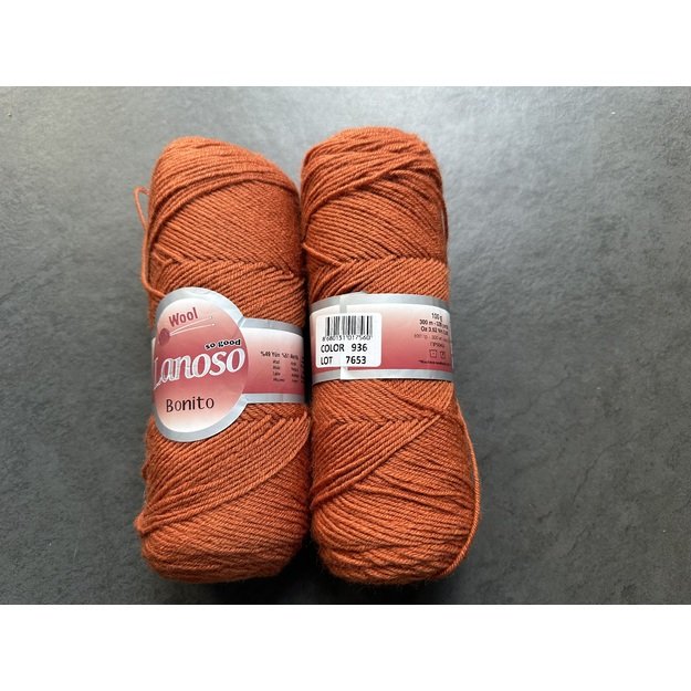 BONITO lanoso- 49% wool, 51% acrylic, 100gr/ 300m, Nr 936 1