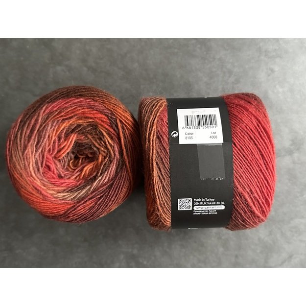 LANA FRESCO- 100% wool, 100gr/ 380m, Nr 8105 2