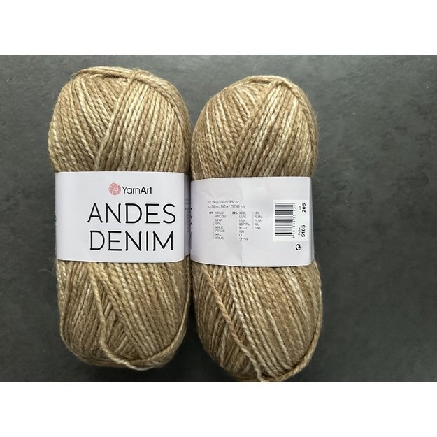 ANDES DENIM - 80% acrylic, 20% wool, 150gr/240m, Nr 5105 1