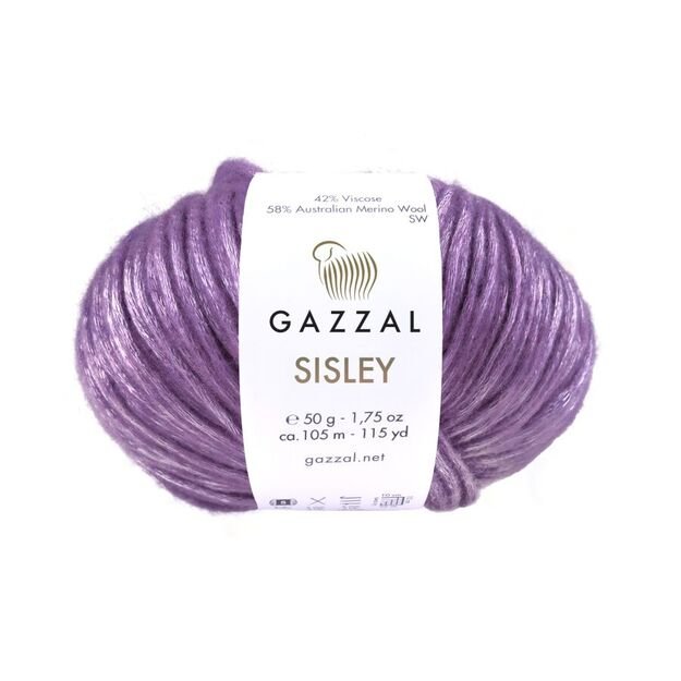 SISLEY- 58% Australijos merino vilna, 42% viskozė, 50 g./ 105 m, Nr 5731