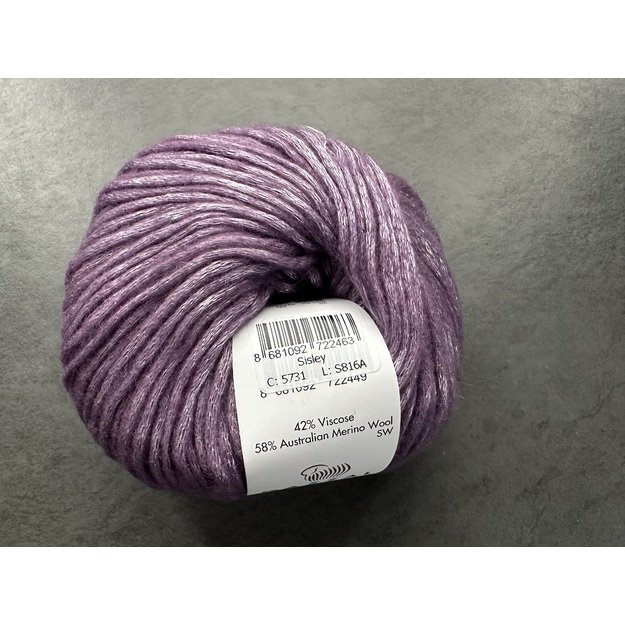 SISLEY - 58% Australian merino wool, 42% viscose, 50 g / 105 m, No. 5731 2