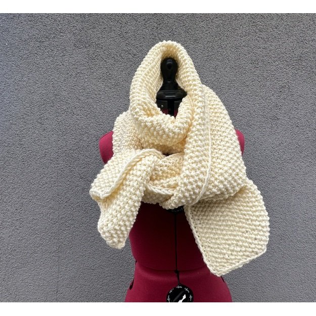 Šalikas- SUPERLANA-MAXI- pusvilnės , 25*200 cm 7