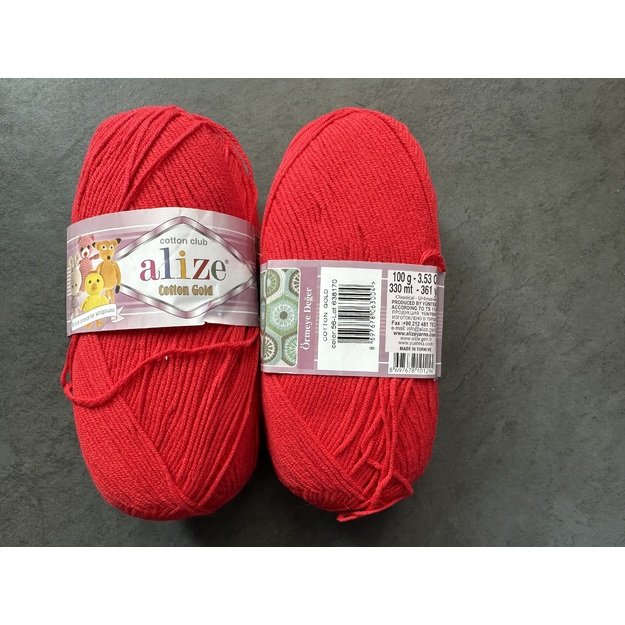 COTTON GOLD Alize- 55% Cotton, 45% Acrylic, 100gr/ 330m, Nr 56 2
