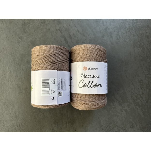 MACRAME COTTON YarnArt- 80% cotton, 20% polyester, 250gr/ 225m, Nr 791