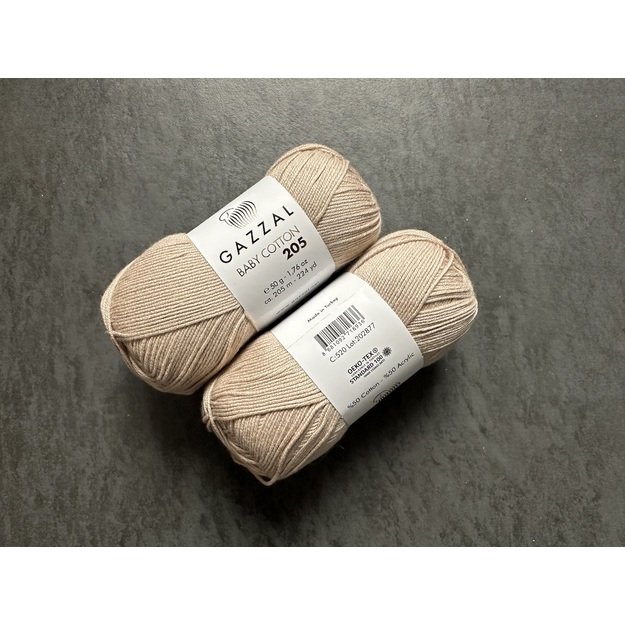 BABY COTTON 205 Gazzal- 50% cotton, 50% acrylic, 50 gr/ 205m, Nr 520