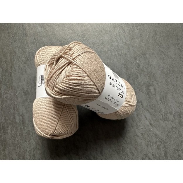 BABY COTTON 205 Gazzal- 50% cotton, 50% acrylic, 50 gr/ 205m, Nr 520