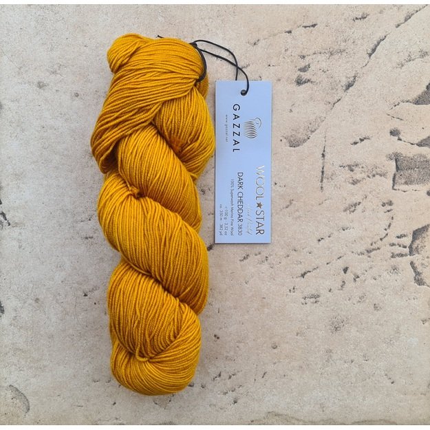 WOOL STAR Gazzal- 100% Superwash Merino Fine Wool, 100 gr/ 350m, Nr 3830