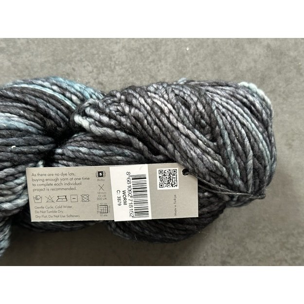 WORM Gazzal- 100% Superwash Merino Fine Wool, 150gr/ 120m, Nr 3879